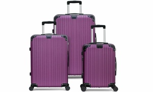 Dual Spinner 3 or 5 Piece Hardside Luggage Set, Checked & Carryon Suitcases