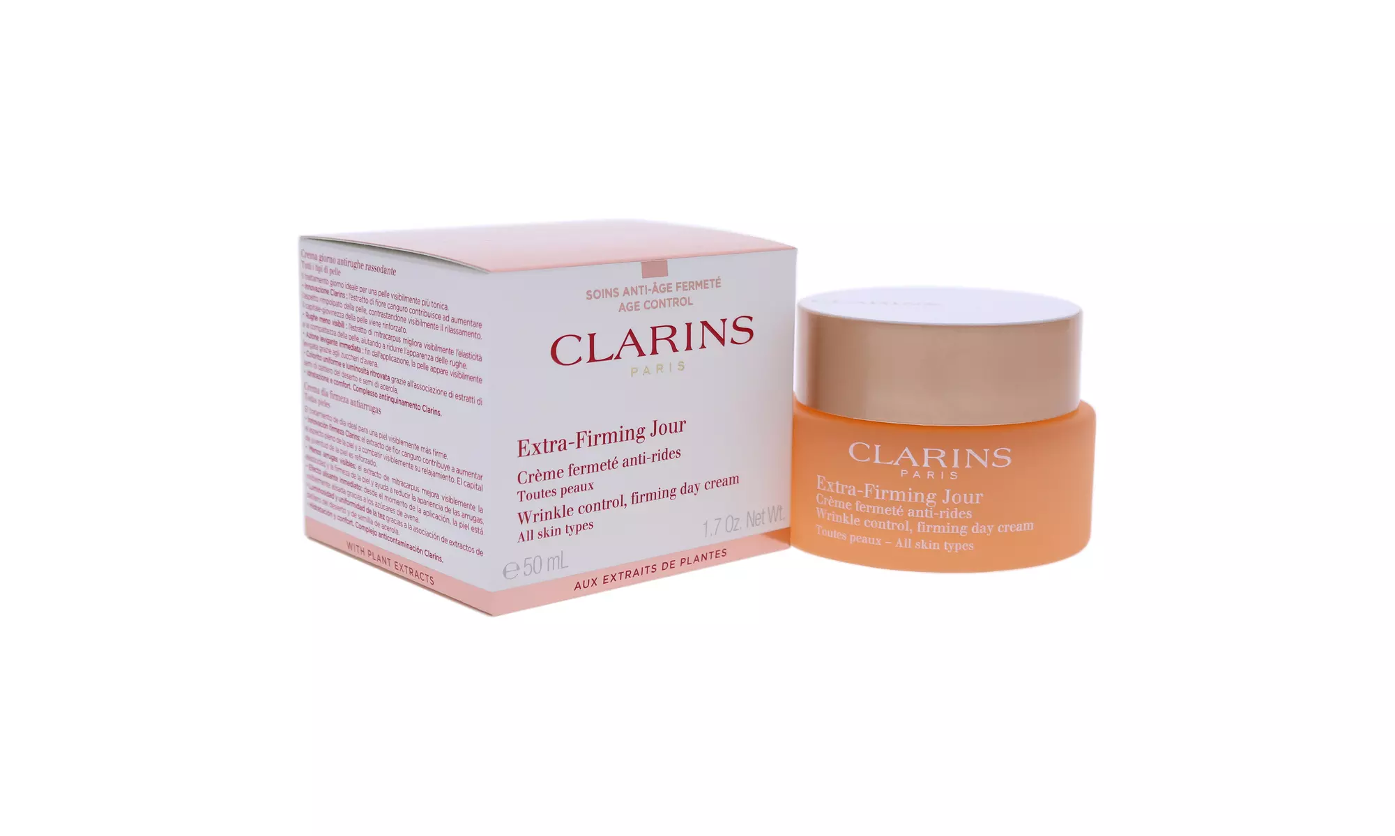 Clarins Extra Firming Day Cream Anti-Aging All Skin Types - 1.7 oz