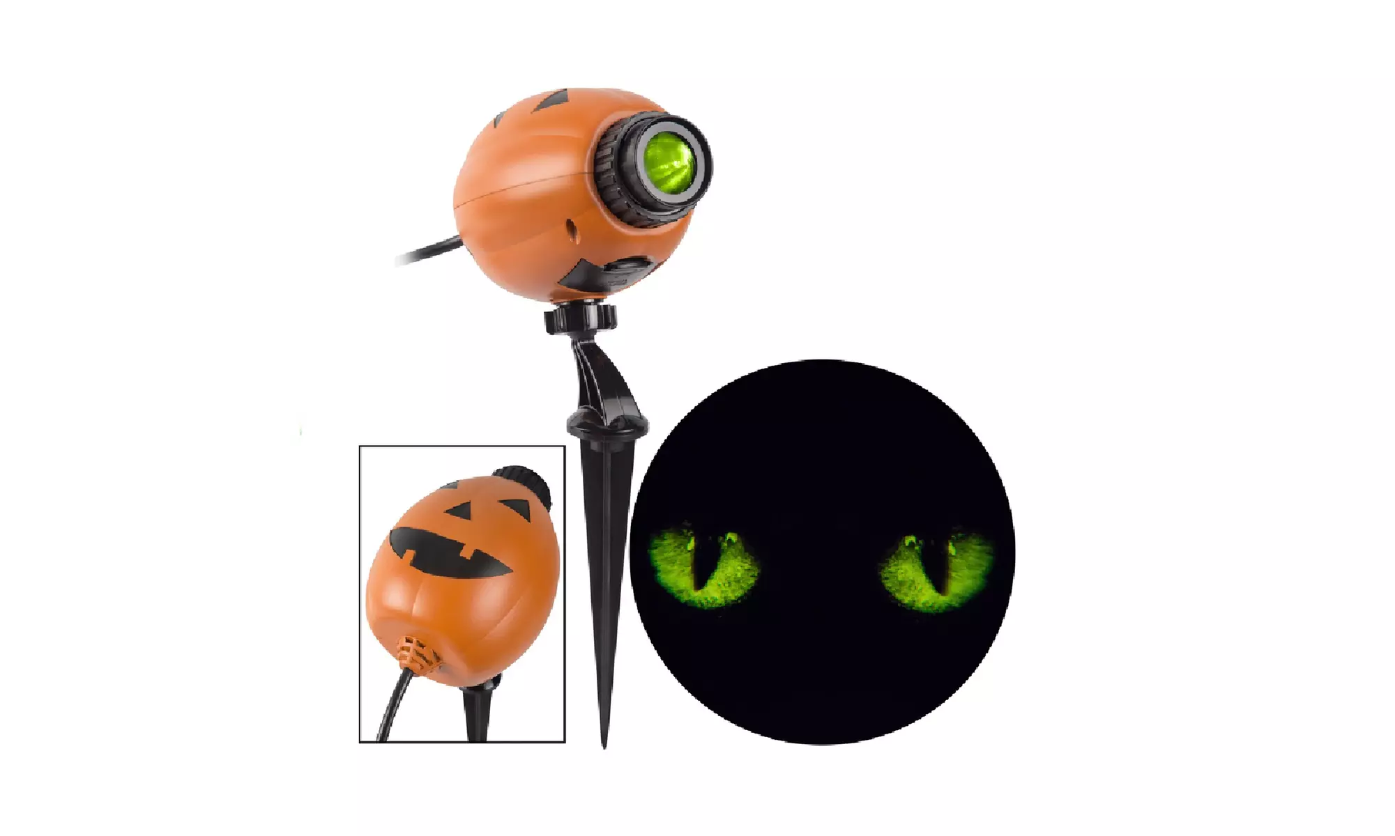 Gemmy 223784 Halloween Blinking Cat Eyes Lightshow Projector, 12.40" H - Primary Image