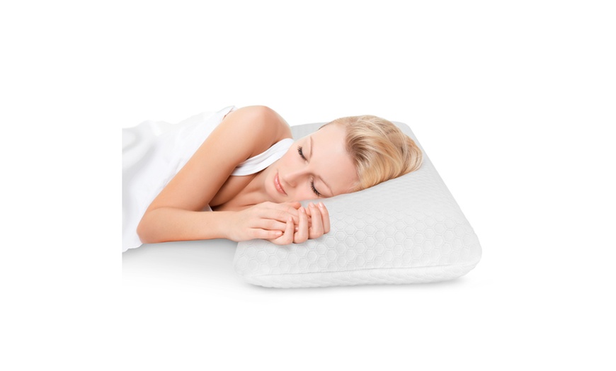 gel overlay comfort memory foam pillow