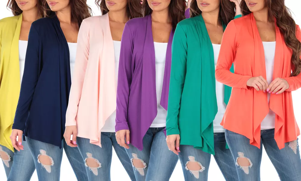 Women's Lightweight Draped Cardigan - Primary Image