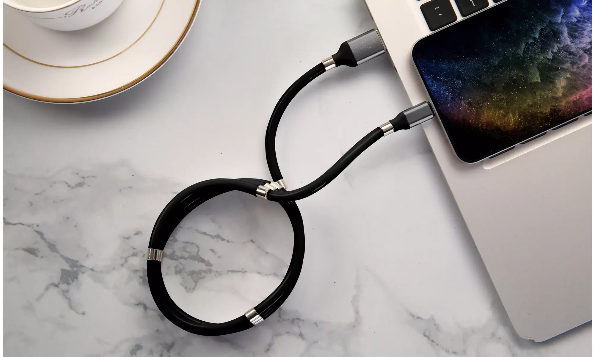 Aduro Fidget Cable Magnetic Self Winding MFI Lightning USB Cables