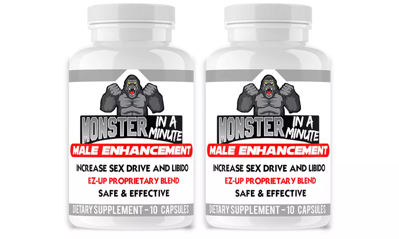 Monster Test Men's Testosterone Booster, Full Collection of 2-Packs