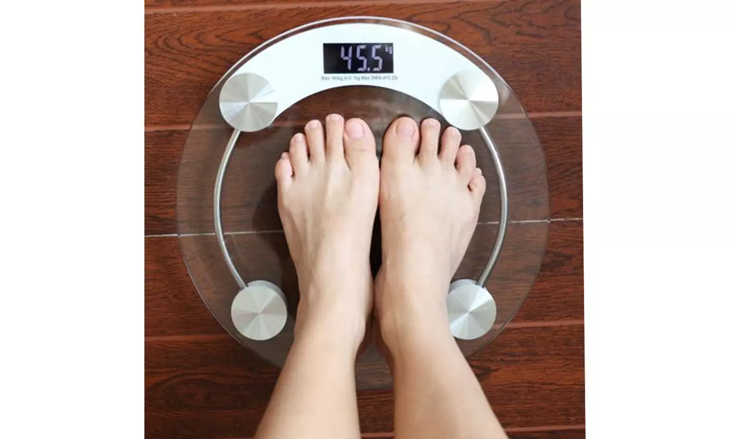 Round Digital  Body Weight Home Bathroom Scale Easy To Use - Second Medium
