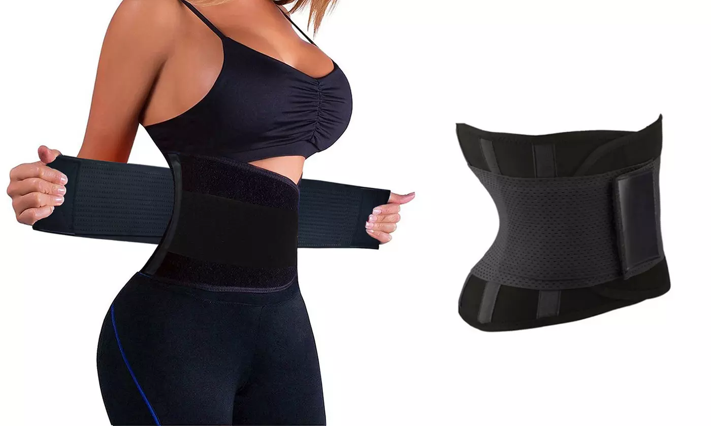 Waist Trainer Belt Body Weight Loss Sweat Fat Burning Shaper Workout Trimmer - Primary Image