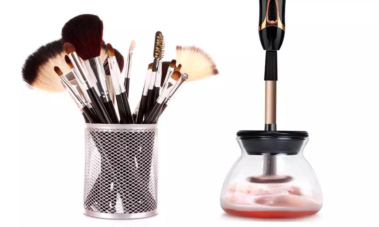 Electric Makeup Brush Cleaner & Brush Dryer (8 Piece)