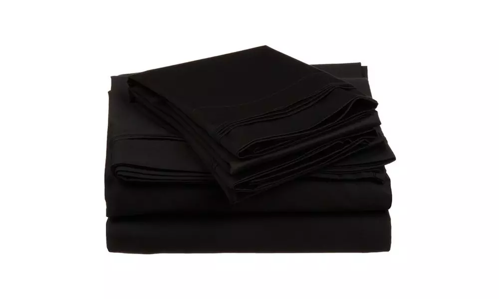 Superior Breschin Egyptian Cotton Solid Deep Pocket Sheet Set - Primary Image