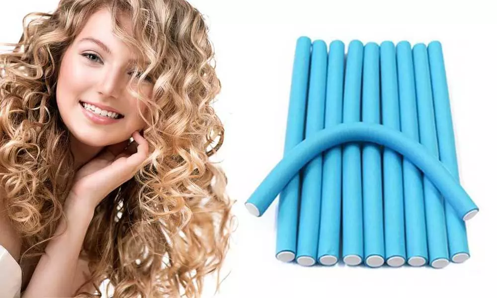 Twist Flex Hair Curling Rods (10-Pack) - Second Medium