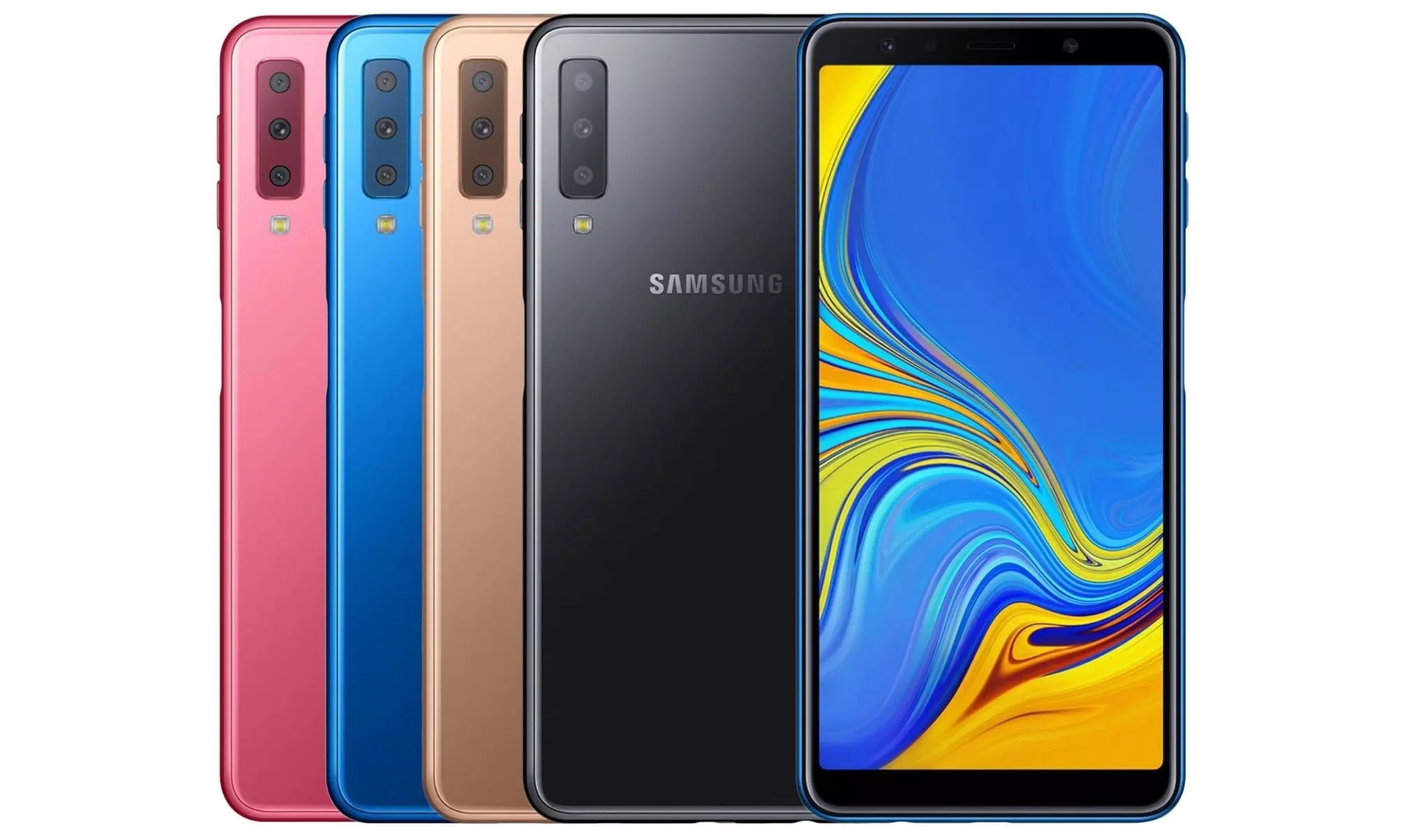 New Samsung Galaxy A7 2018 128GB SM-A750GN/DS Dual Sim 6.0" (Factory Unlocked) - Primary Image
