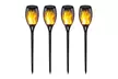 96LED Waterproof Solar Tiki Torch Light Dancing Flickering Flame Lamp - Second Medium