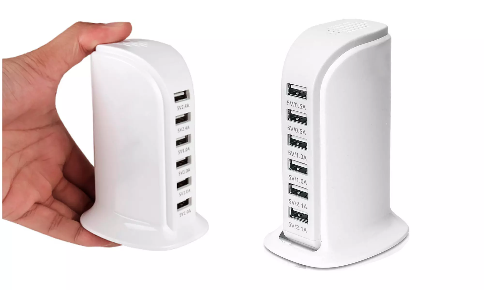 Zummy 30W Multi 6 Port USB Charger Rapid Charging Station Desktop Hub - Second Medium
