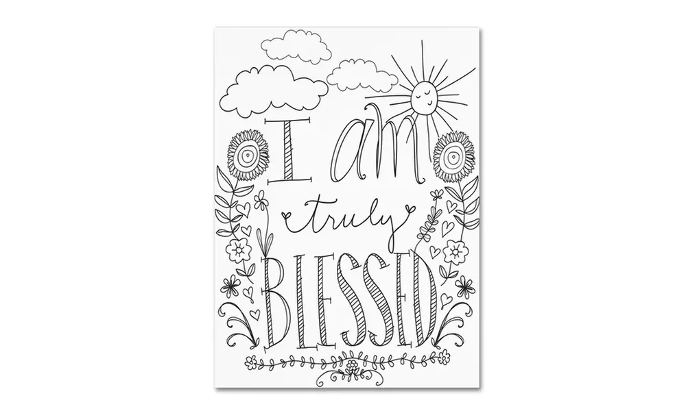 Elizabeth Caldwell 'Truly Blessed' Canvas Art - Primary Image