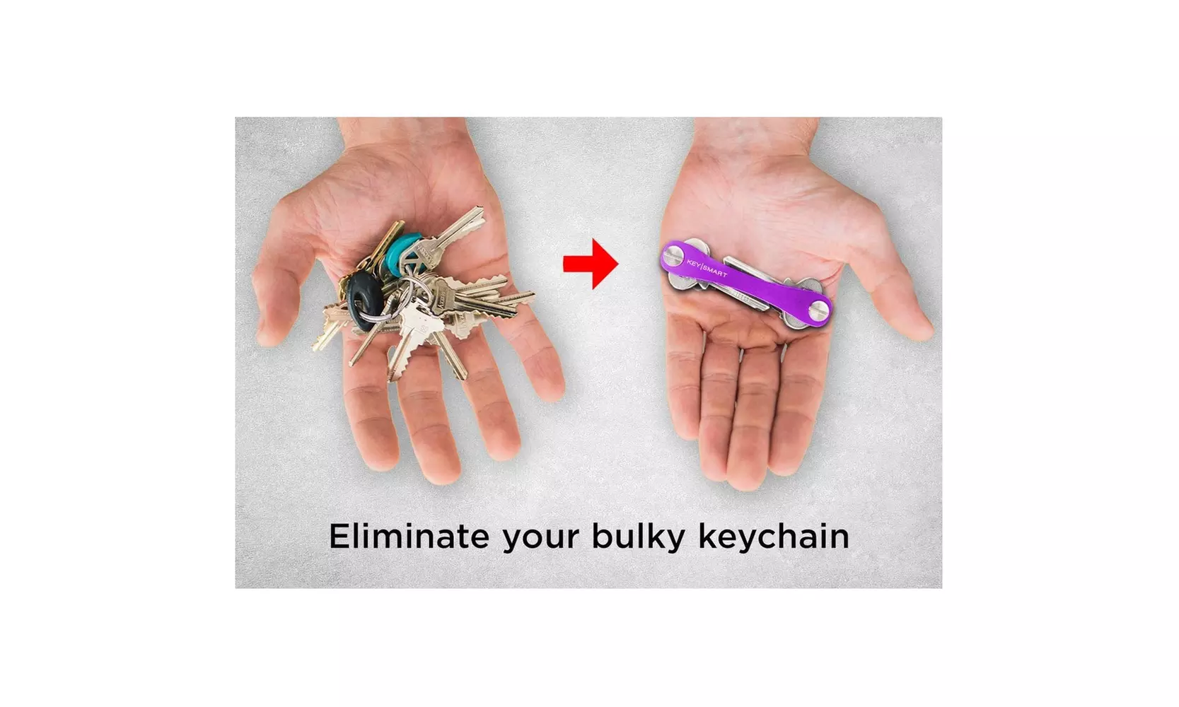 2-Pack KeySmart Classic Compact Key Holder & Keychain Organizer