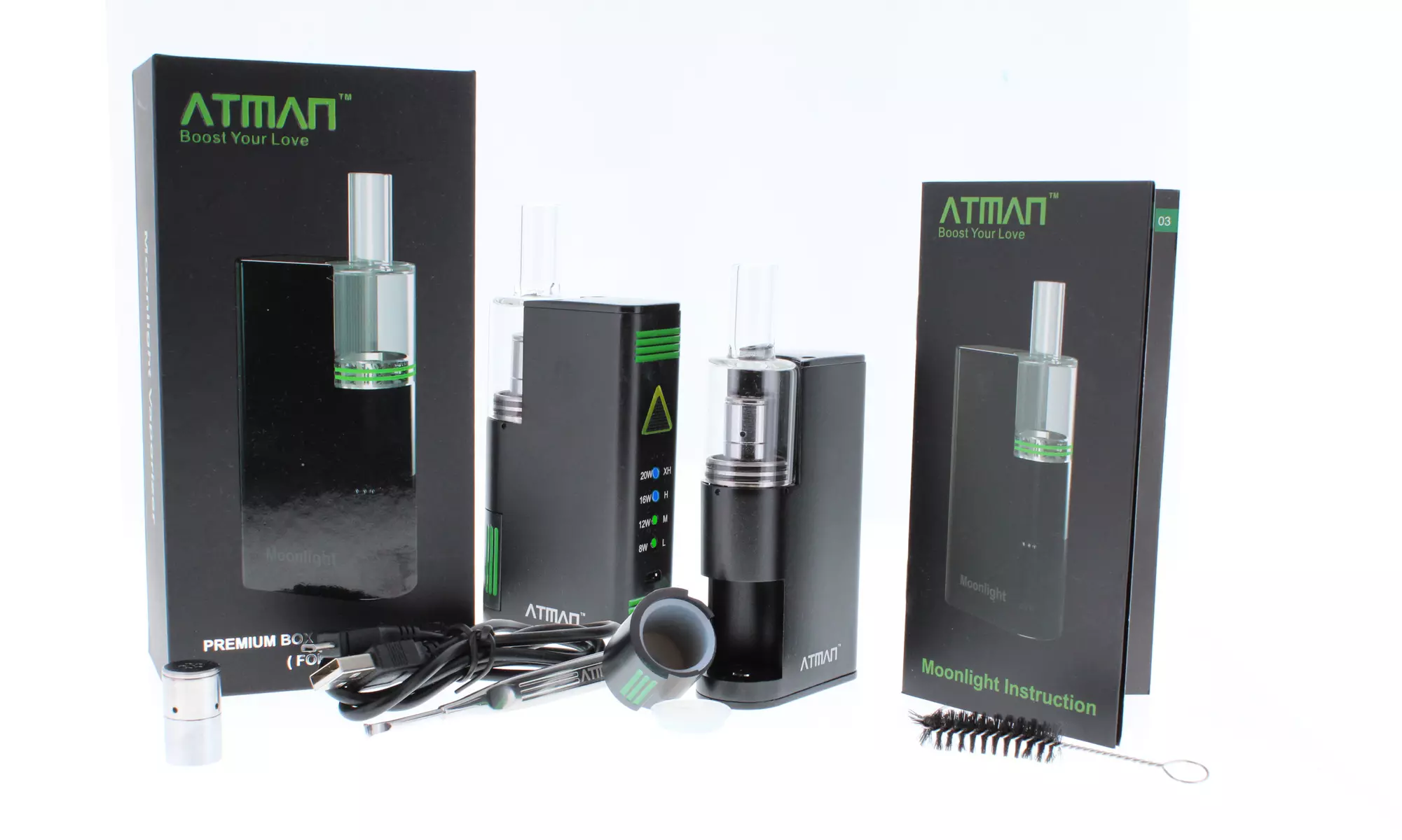 Atman Moonlight Premium 2 in 1 Dry Herb and Concentrate Vape - Primary Image