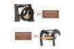 Kinpaw Cat Tree Multi Level Kitty Activity Tower Wooden Kitten Condo - Second Medium