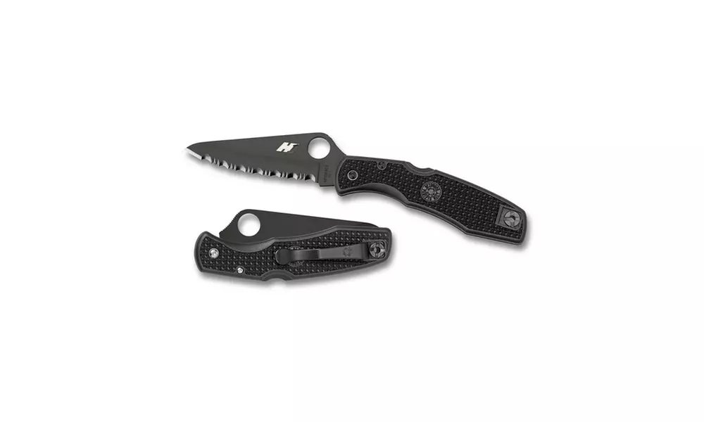 Spyderco Pacific Salt Folder 3.8" Blade SpyderEdge Black - Primary Image