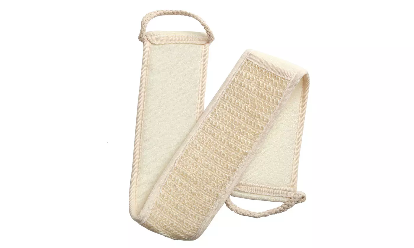 Back Scrubber Soft Skin Care Exfoliating Loofah Sponge Strap Shower Body Massage - Second Medium