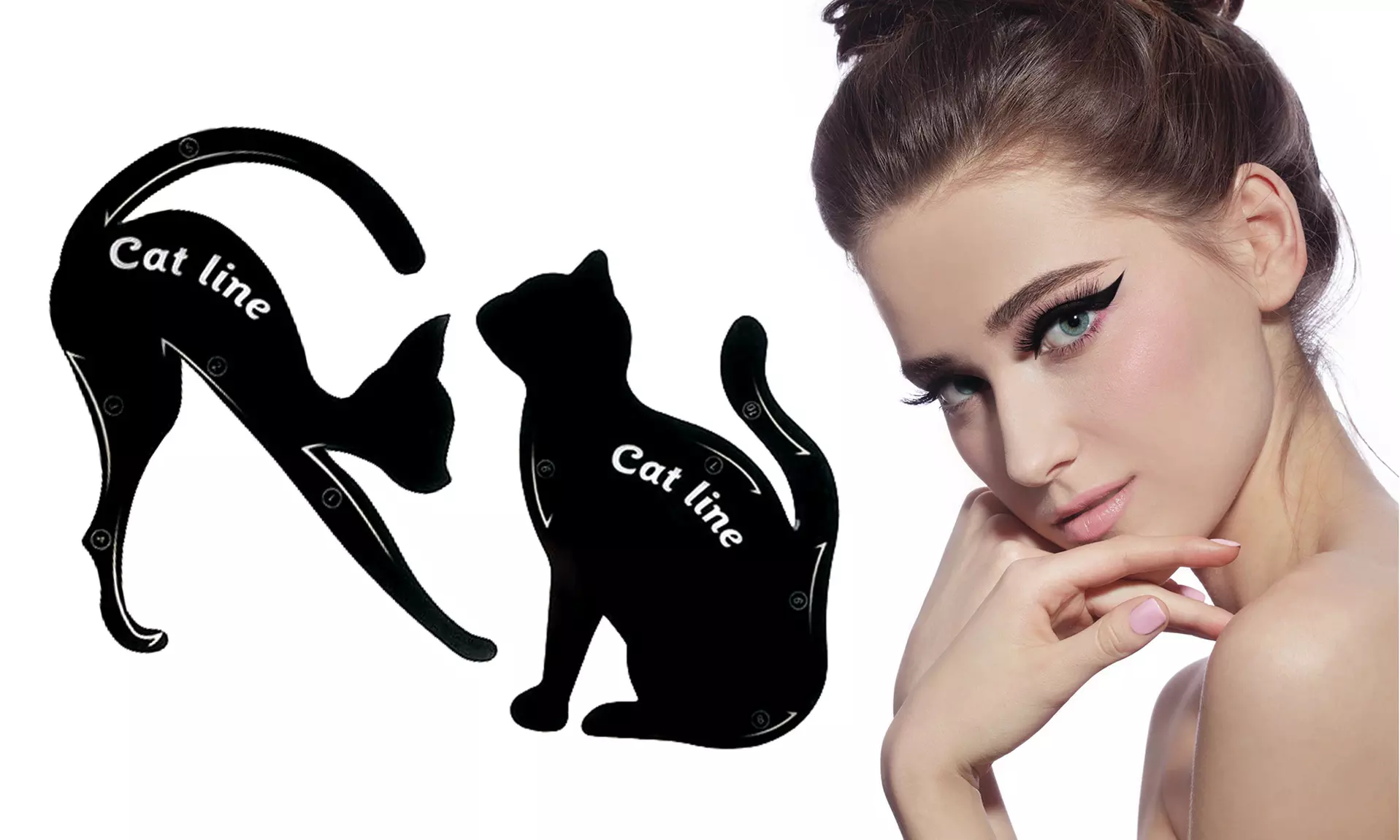 Magnificent Cat Eyeliner & Eyeshadow Stencils (2 Pack) - Primary Image