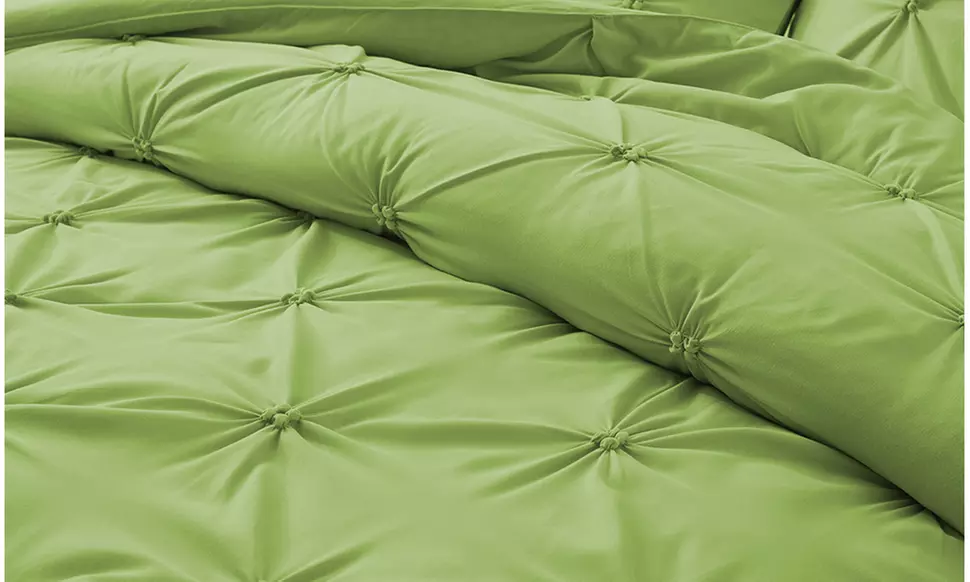 Peace Nest  2-3PC Pintuck Comforter Set