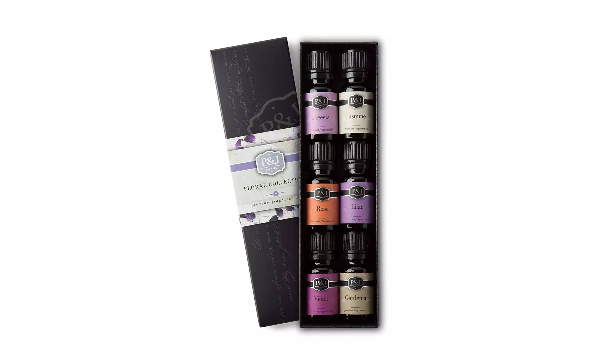P&J Trading Floral Set of 6 Premium Grade Fragrance Oils, 10ml - Primary Image