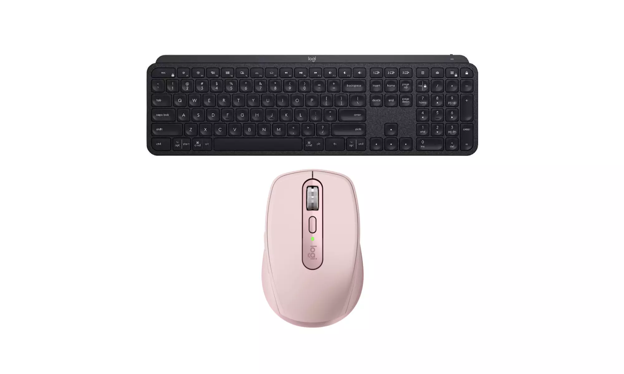 Logitech MX Keys Advanced Wireless Keyboard and MX Anywhere 3 Mouse Bundle - Primary Image