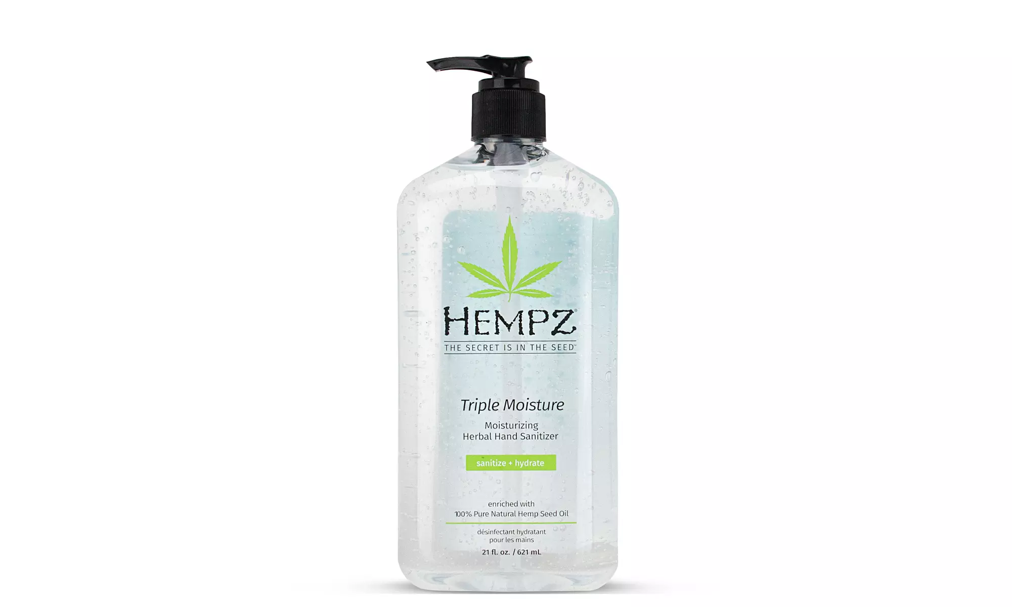 Hempz Triple Moisture Herbal Hand Sanitizer 21oz - Primary Image