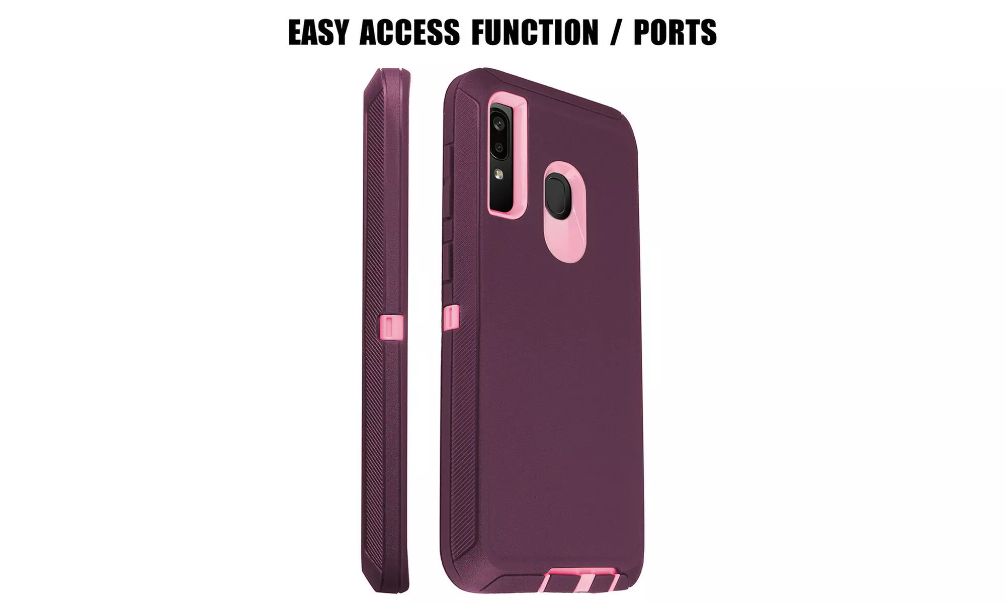 For Samsung Galaxy A20/Galaxy A30 Heavy Duty Hybrid Shockproof Case Cover