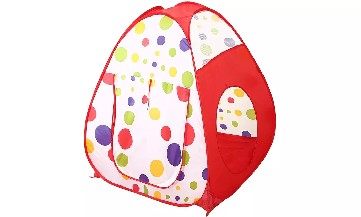 iMounTEK 3-in-1 Kids Pop-Up Play Tent, Ball Pit, & Crawl Tunnel Set