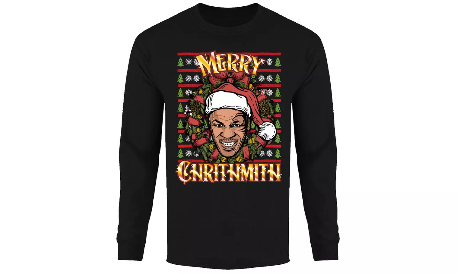 Men's Christmas Spirit Holiday Festive Long Sleeve Shirt (S-2XL)