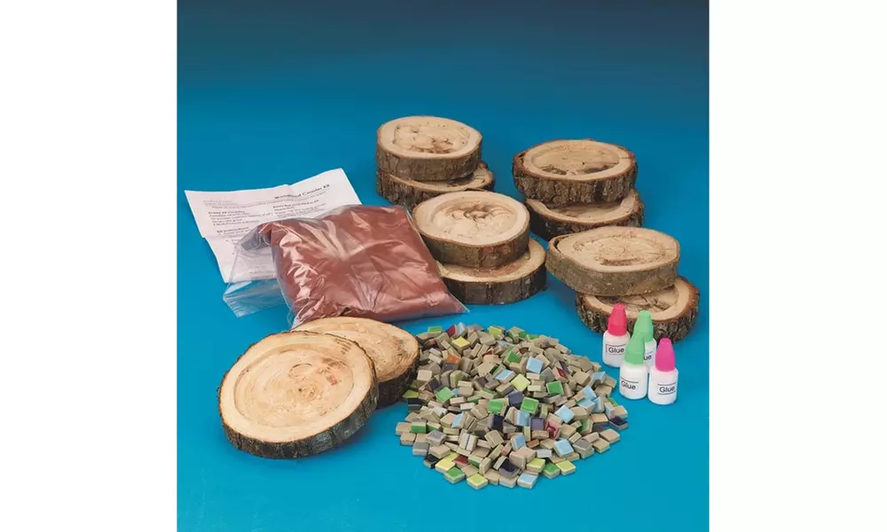 Mosaic Woodland Coaster Craft Kit (makes 10) - Second Medium