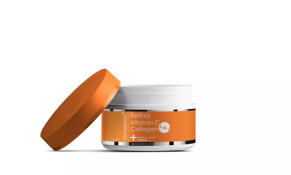 Dermedicine Retinol, Vitamin C, and Collagen Cream or Serum (1 Fl. Oz.) - Second Medium