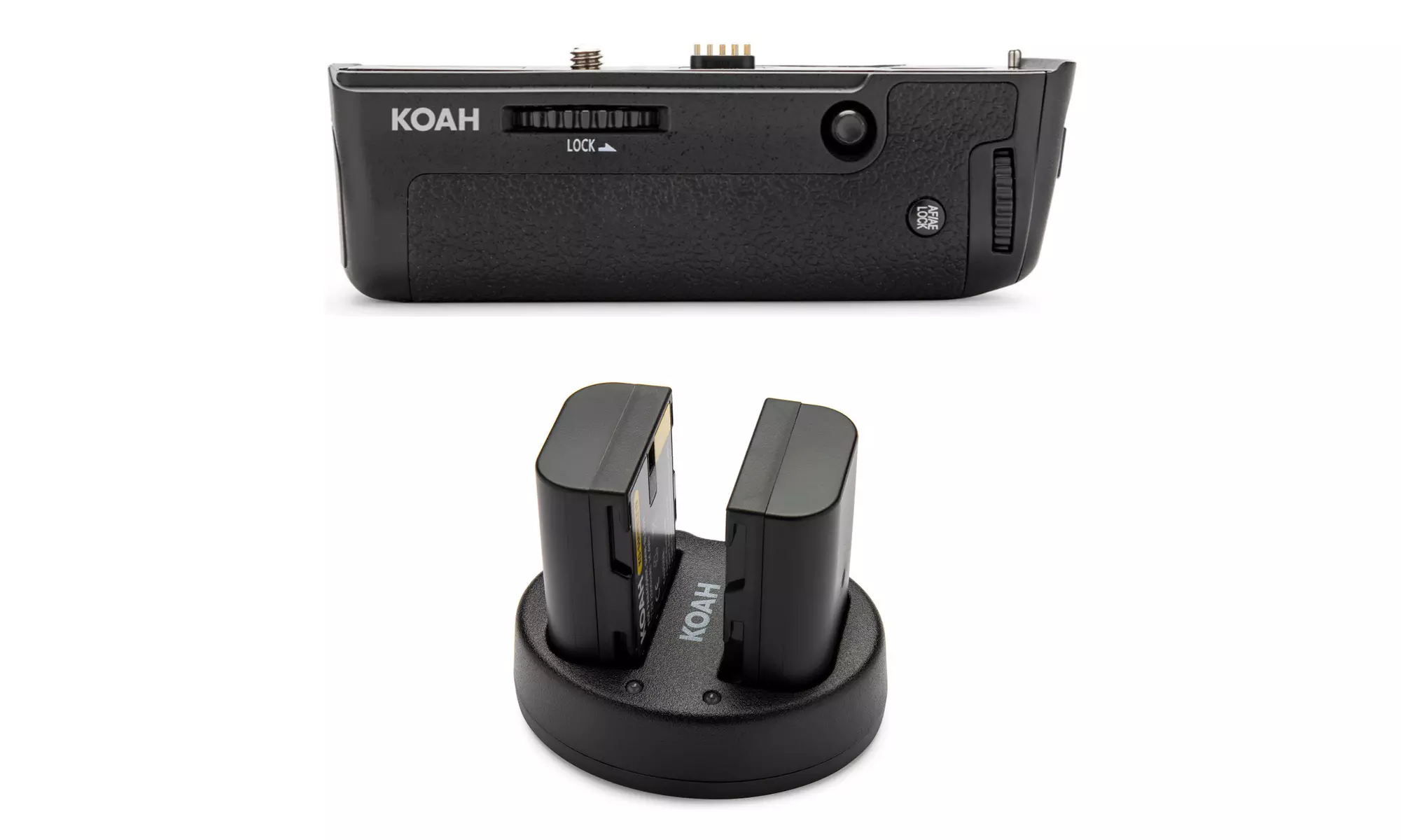 Koah Battery Grip w/ Koah PRO Panasonic Two-Pack 2000mAh Battery & Dual Charger - Primary Image