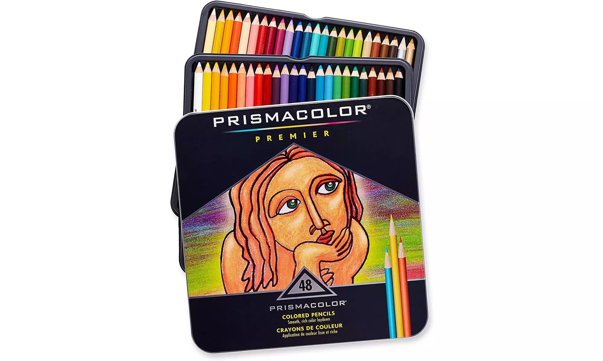 PRISMACOLOR PREMIER 48 COLORED PENCILS SOFT CORE TIN SET  - Primary Image