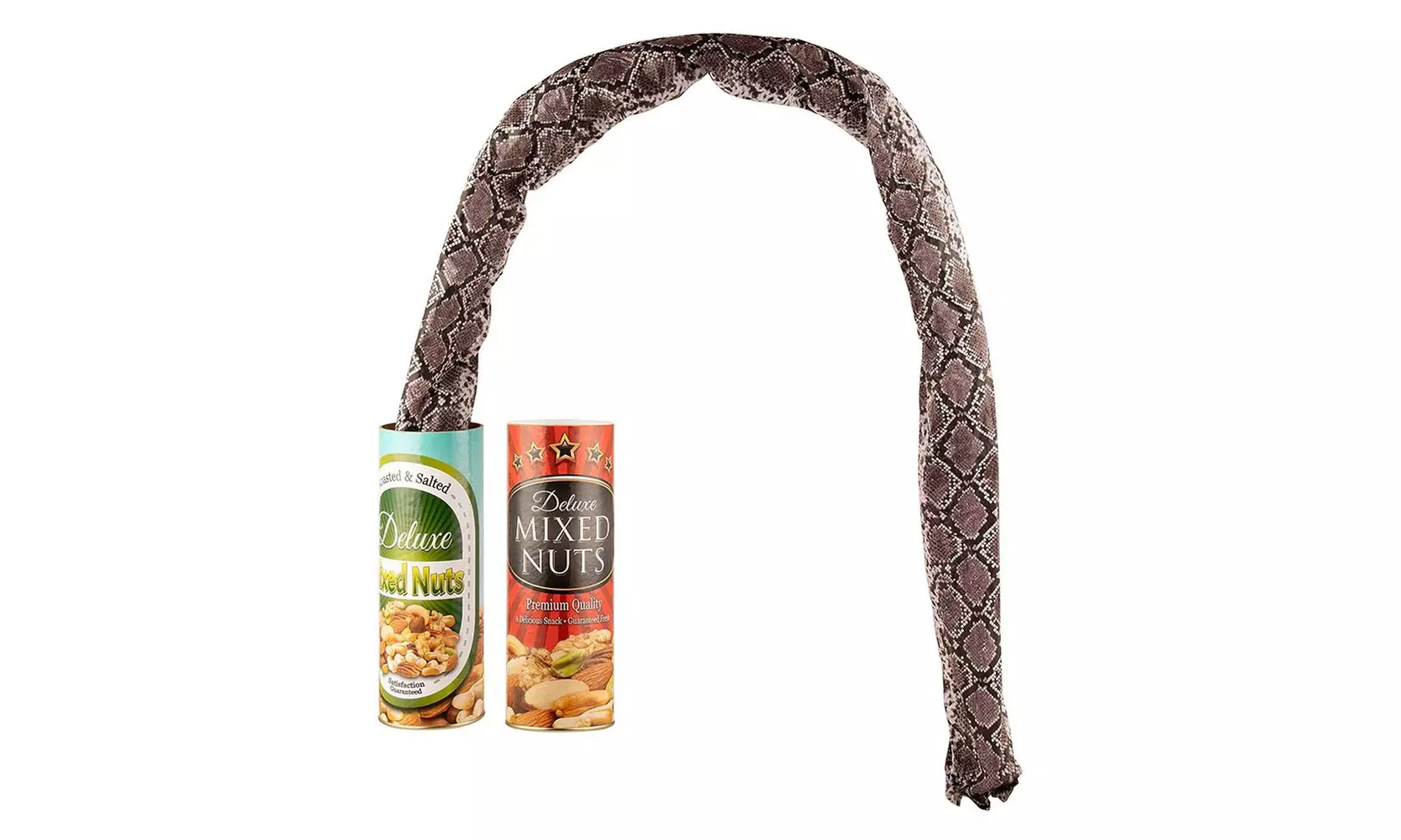 2-Pack Snake in a Can Jump Spring Snake Toy Prank for April Fool Gag Gift Trick - Primary Image