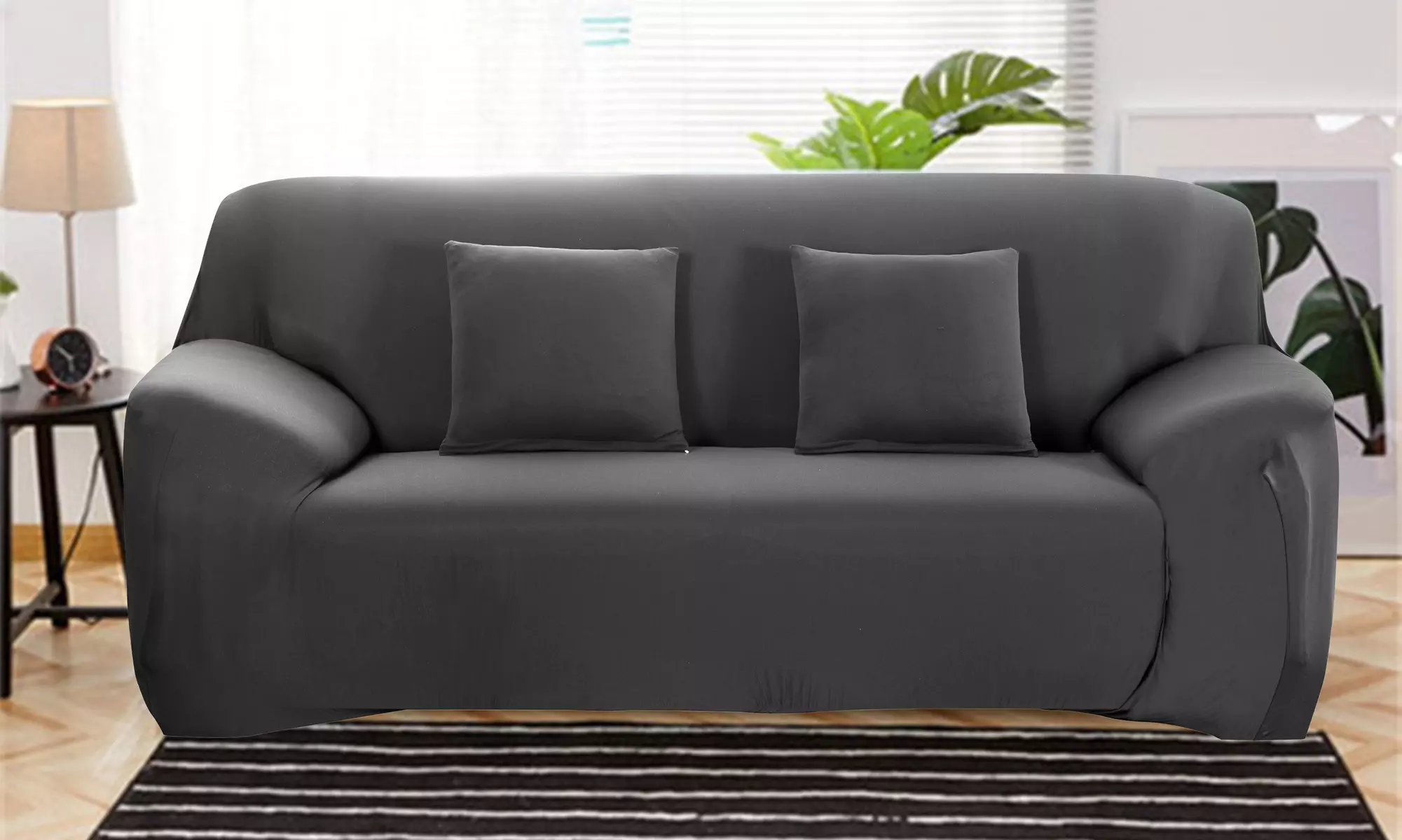 Premium Stretch Sofa Slipcover Non-Slip & Elastic Bottom Polyester Couch Cover  - Primary Image