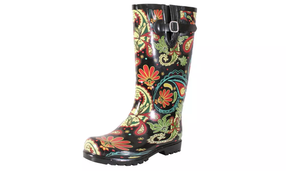 Nomad Footwear Women's Printed Paisley Rain Boots - Second Medium