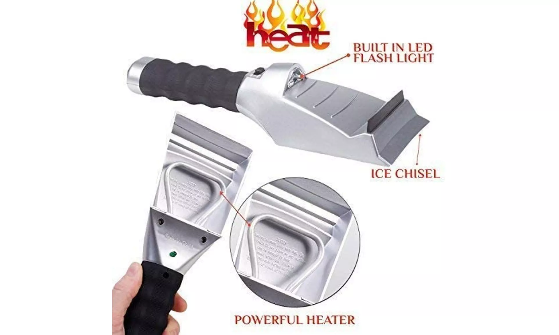 12V Heated Ice Scraper - Second Medium