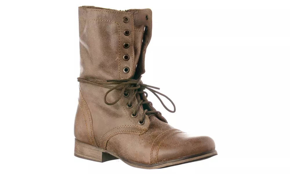 Steve Madden Women's 'Troopa' Leather Boots, Stone - Primary Image