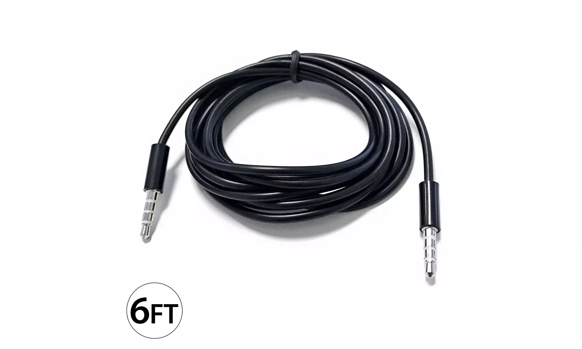 10x 6FT 3.5mm Auxiliary Aux Male to Male Stereo Audio Cable Cord iPod Car MP3 PC - Second Medium