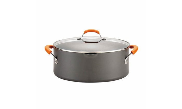  Rachael  Ray  Hard Anodized II Nonstick 8 Qt Covered Oval 