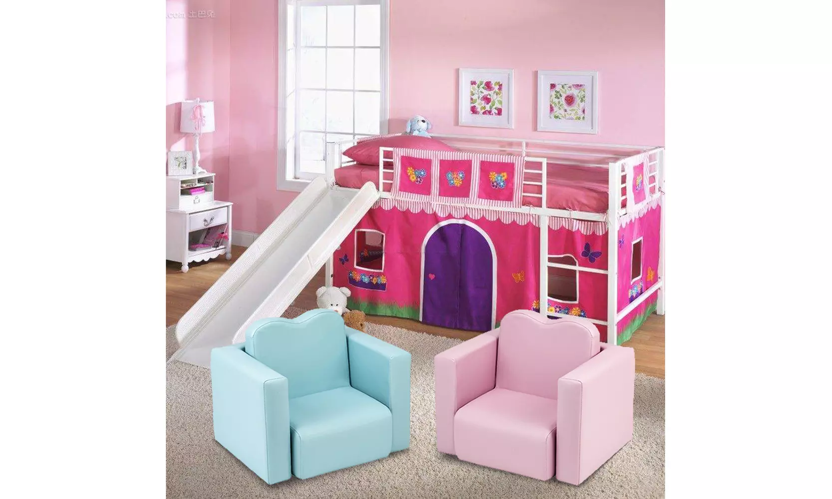 Children Sofa Multi-Functional Sofa Table and Chair Set  - Primary Image