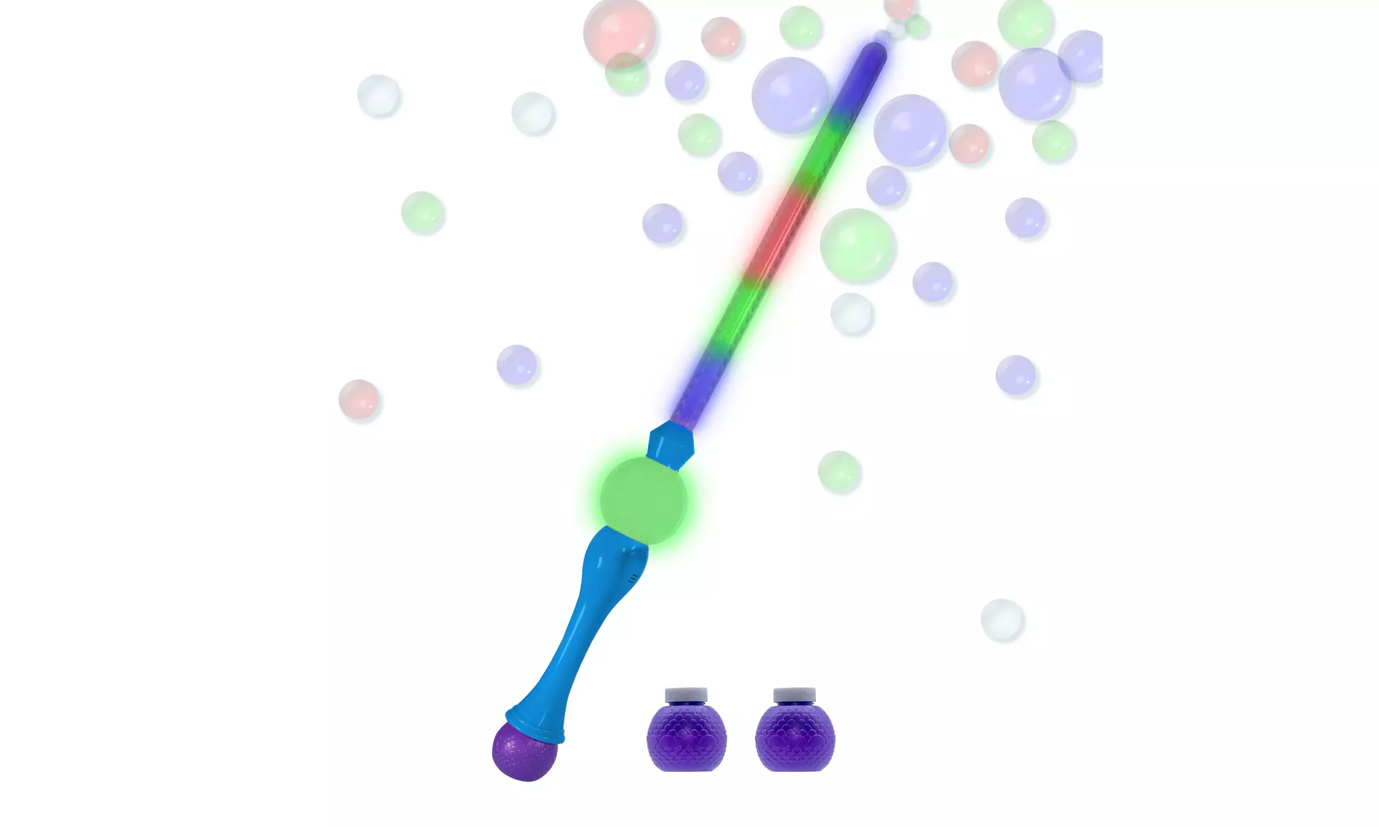 Light Up 33" Bubble Saber Sword Wand Toy for Kids Party Favor w/ Bubble Refill - Primary Image