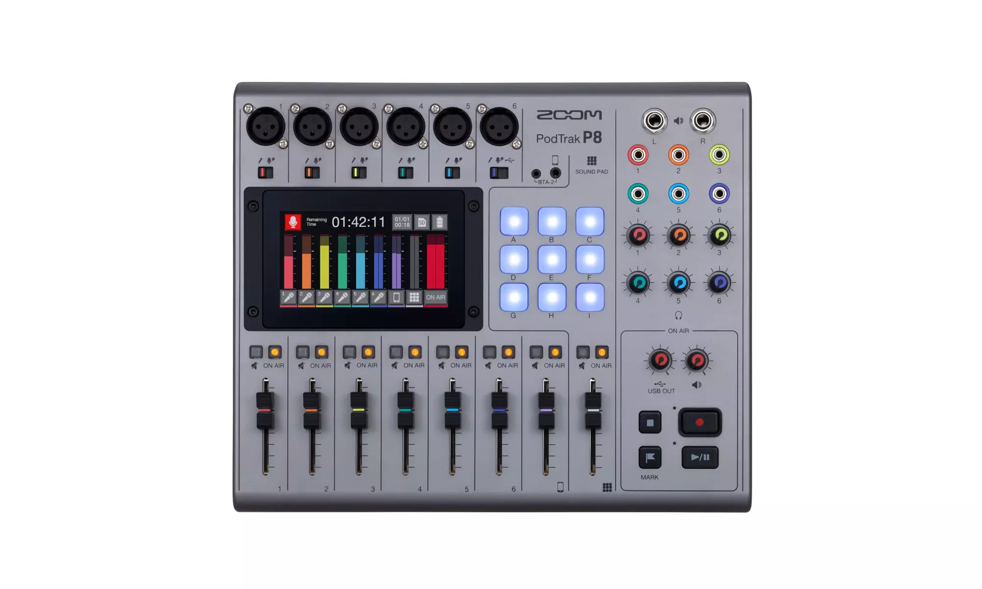 Zoom PodTrak P8 Podcasting Recorder - Primary Image