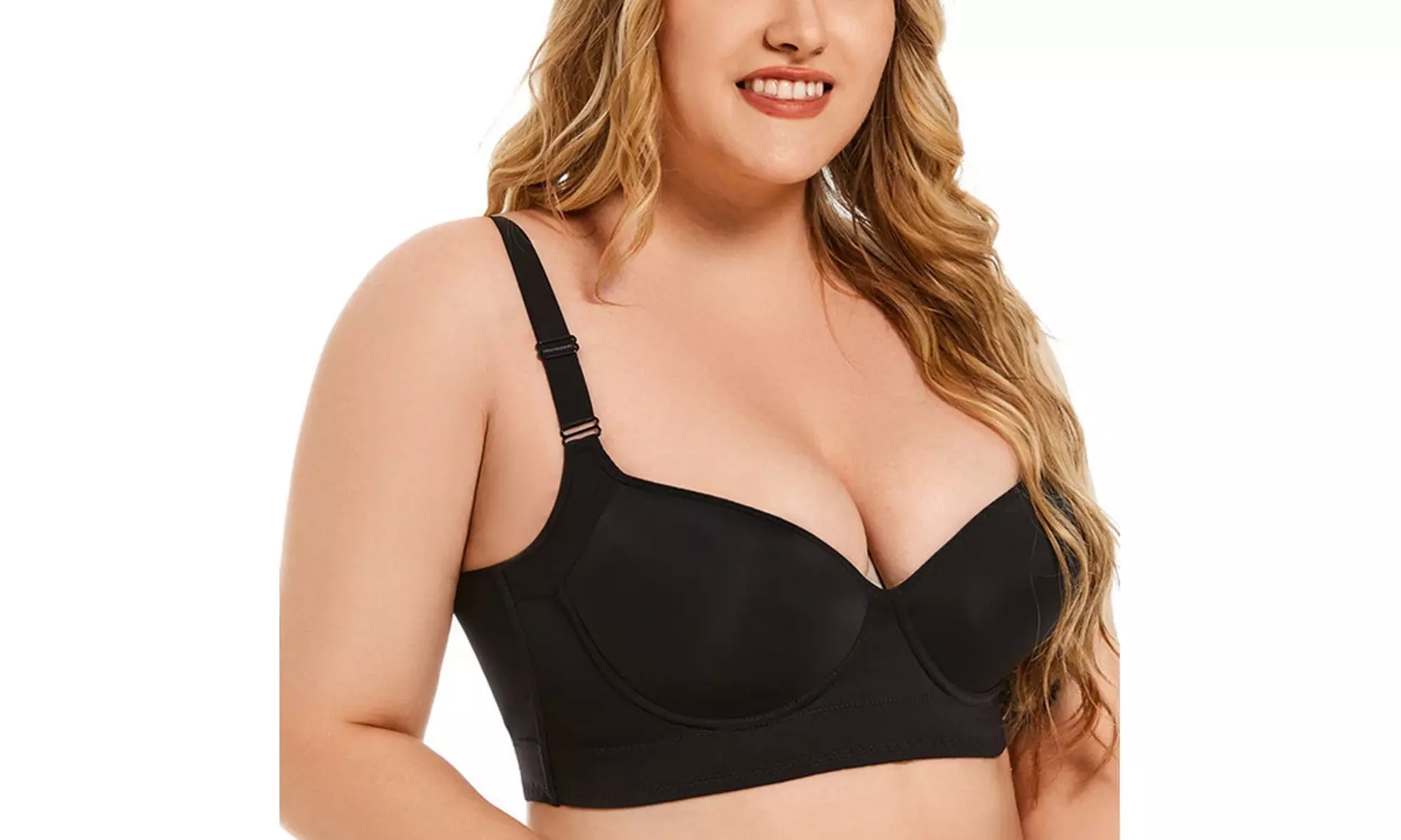 Women's Deep V Neck Push Up Underwire Bra
