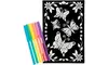 Darice Color In Velvet Poster 6 X 9 Inches Butterfly Daisy
