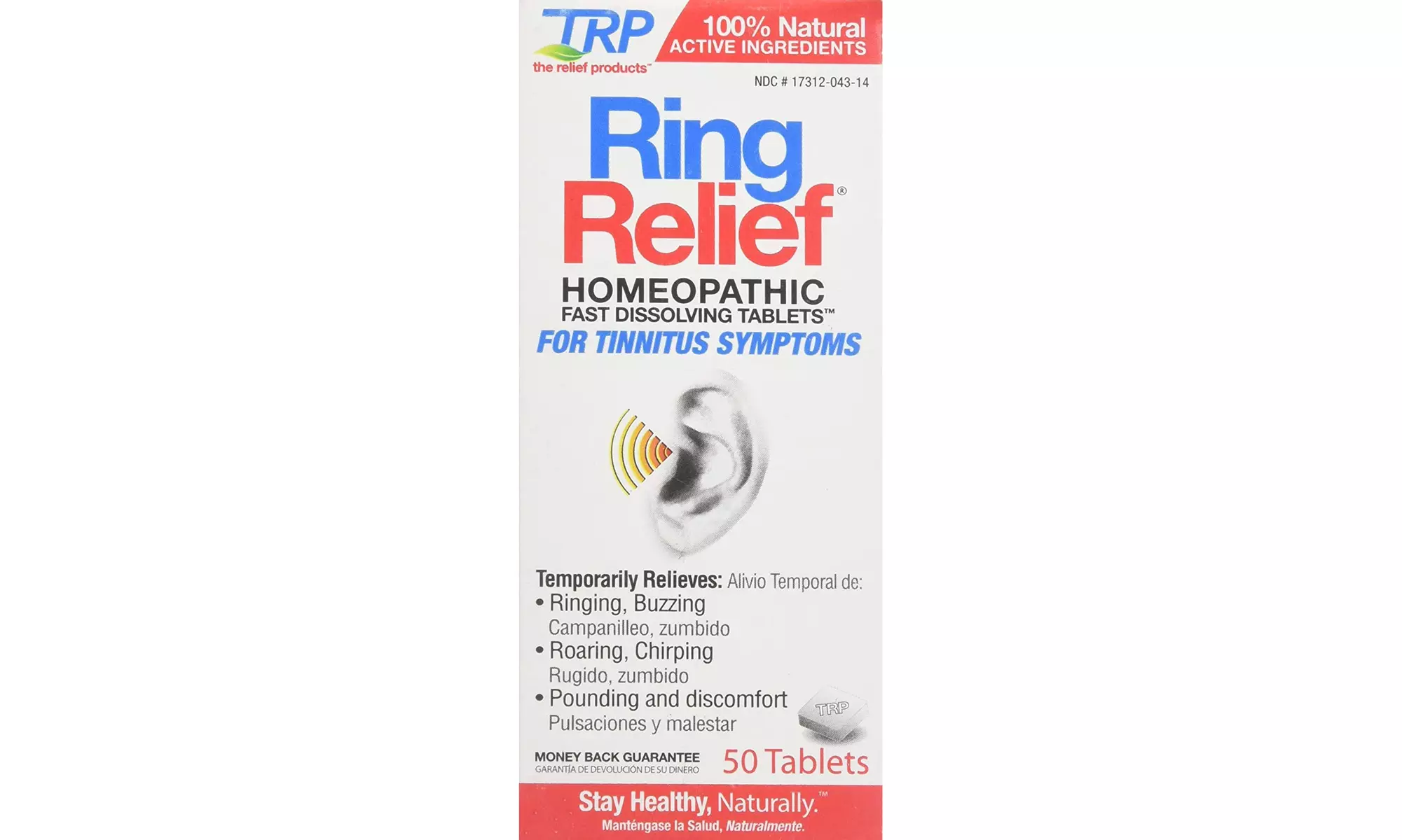 TRP Ring Relief Homeopathic Fast Dissolving Tablets, 50 CT - Primary Image