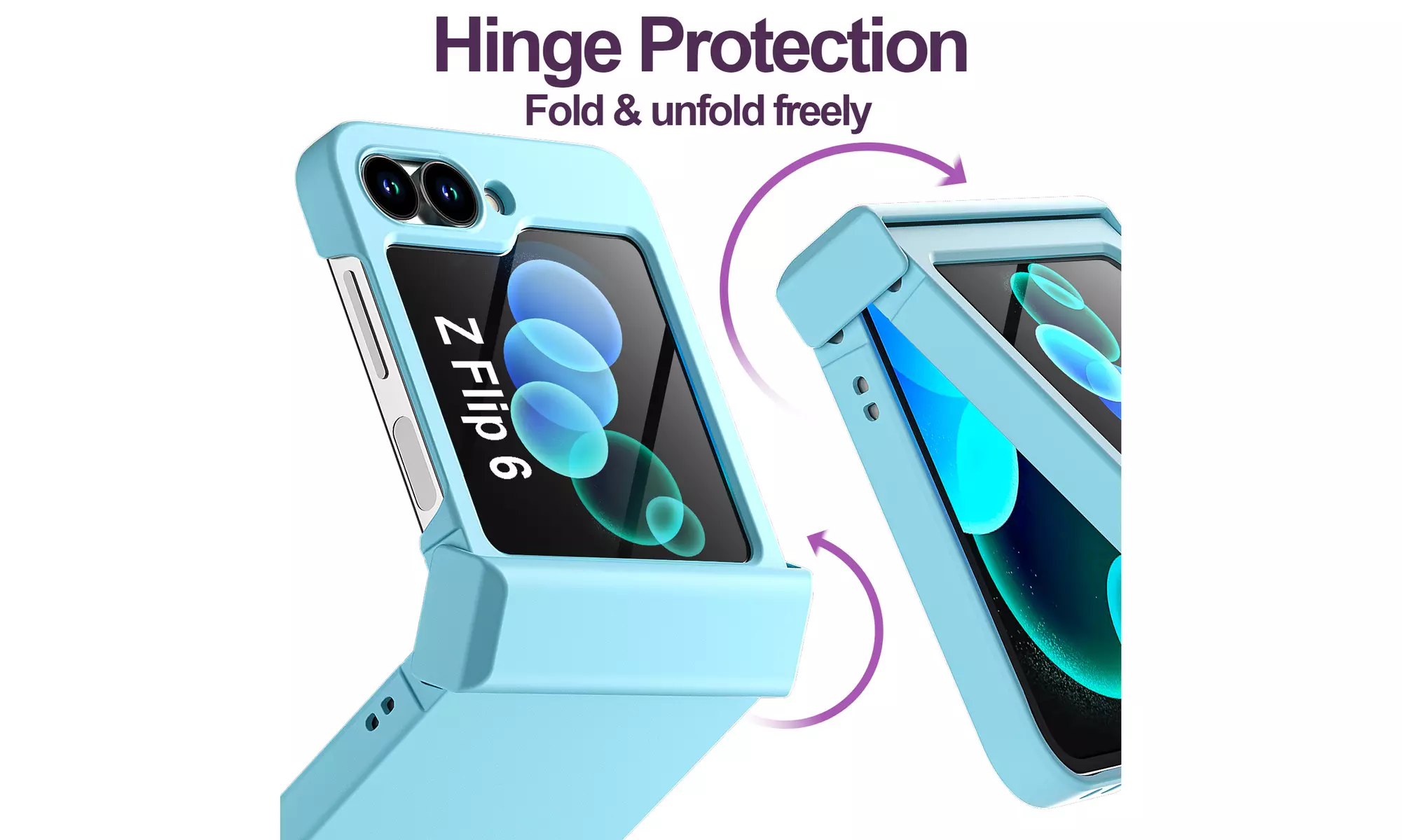 For Samsung Galaxy Z Flip 6 5G Case Ultra Slim Flip6 Hard Hinge Protection Cover