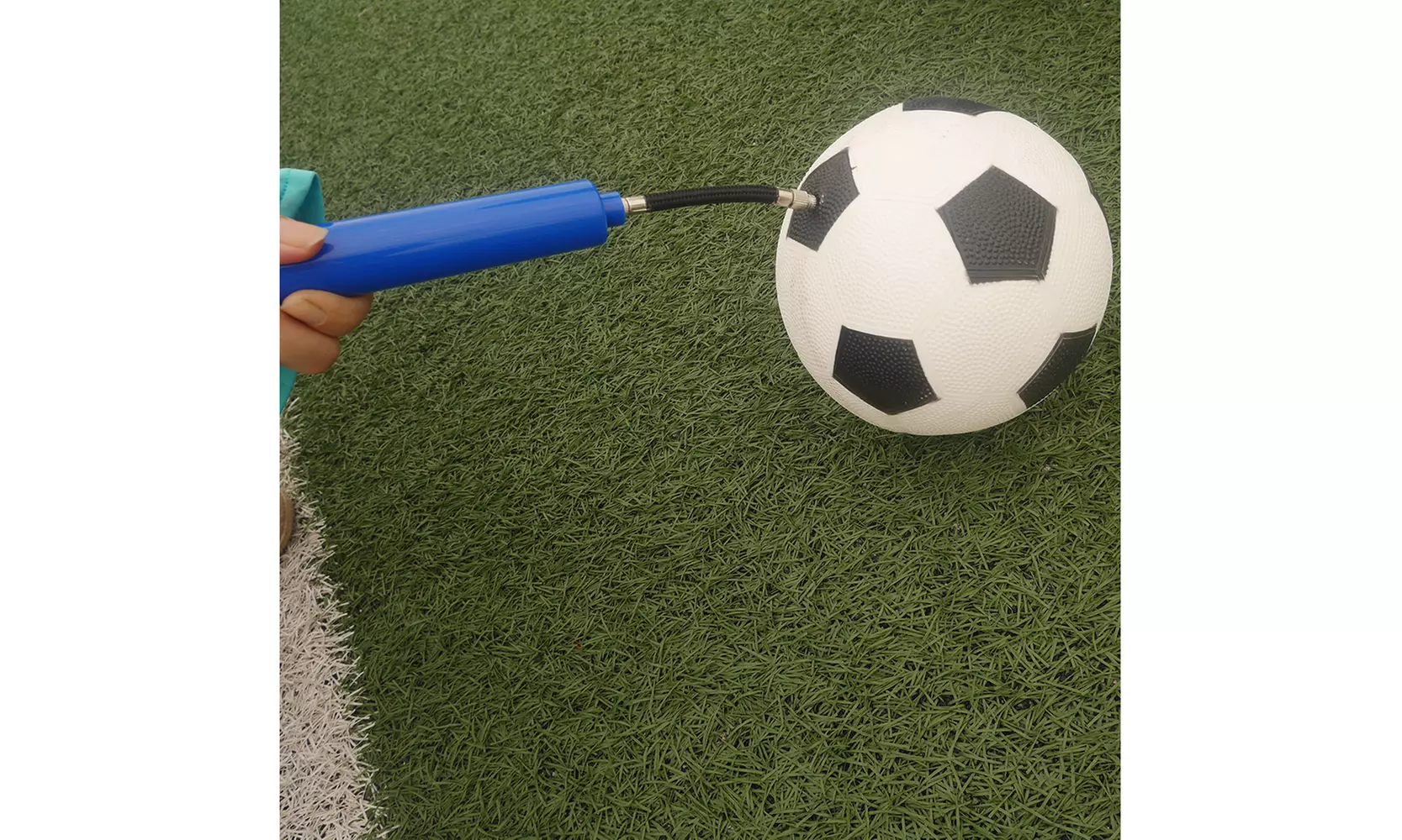 10" Portable Manual Bothway Inflator for Basketball Football Yoga Ball Fitball  - Primary Image