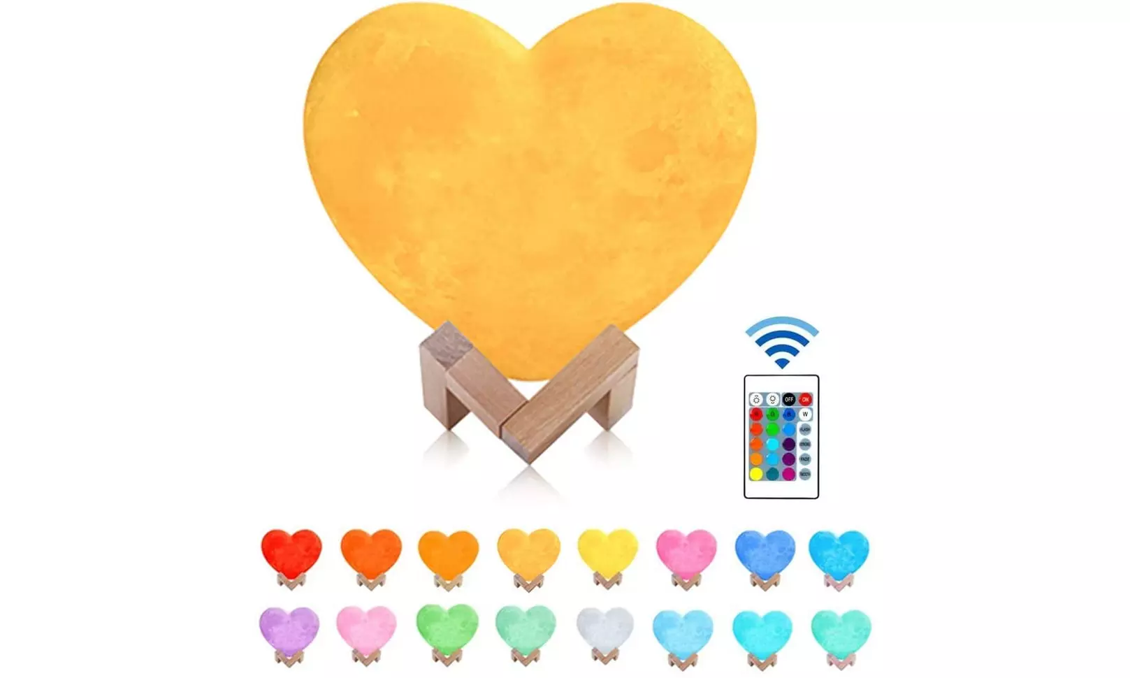 Moon, Galaxy, or Earth Color-Changing 3D Lamp w/ Touch Sensor & Remote Control