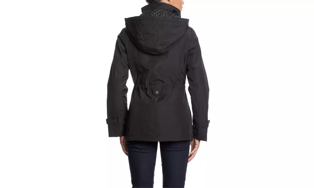 WEATHER TAMER Hooded Anorak with Cinched Waist - Second Medium